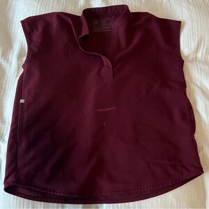 Burgundy Rafaela Scrub Top